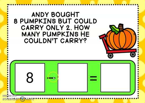 Subtraction Word Problems Boom Cards™ Distance Learning
