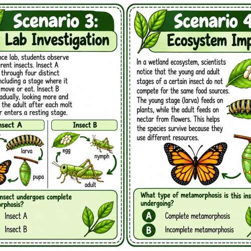 Complete & Incomplete Metamorphosis Activity | Insect Life Cycles ...