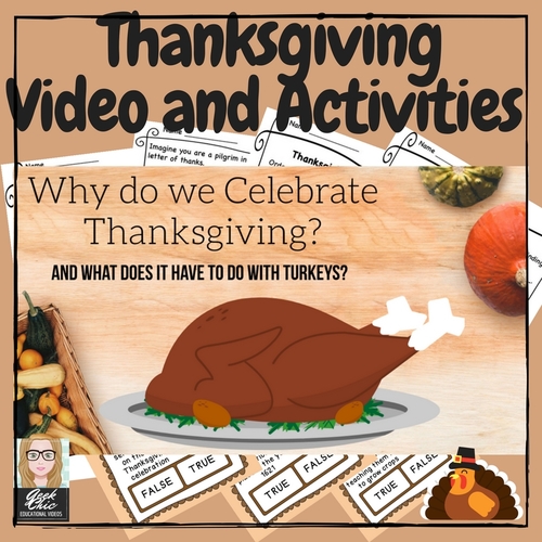 Preview of November Thanksgiving Video & Activities (The First Thanksgiving)