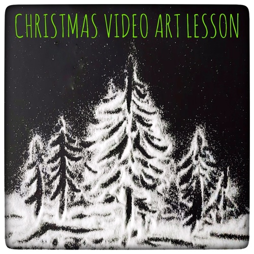 Preview of Christmas Art Video Tutorial Lesson