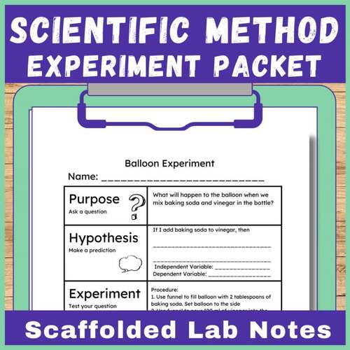 Easy Science Experiments 5th Grade Scientific Method - 3rd 4th 6th ...