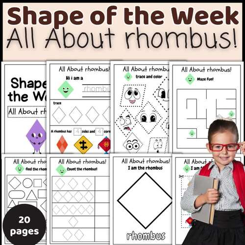 All About Rhombus! 2D Shape of the Week Activities - Rhombus Shape ...