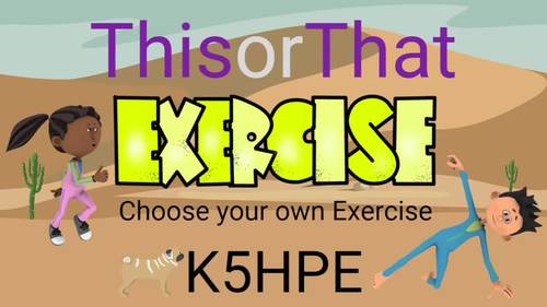 Preview of This or That #8, Choose Your Own Exercise, Kids Fitness Workout (9 Mins)