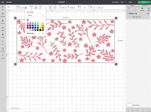 Floral Wildflower Libbey 16 Oz can glass Wrap SVG by BlackSnowShopTH