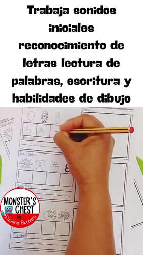 Palabras Misteriosas Sonidos iniciales Worksheets Conciencia Fonologica
