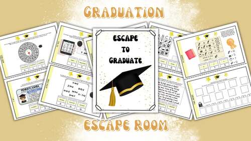 Graduation Escape Room | Printable Escape Room Game | End of Year Activity