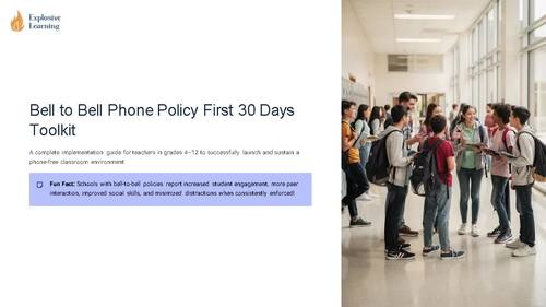Bell - to - Bell Phone Policy First 30 Days Toolkit Complete ...