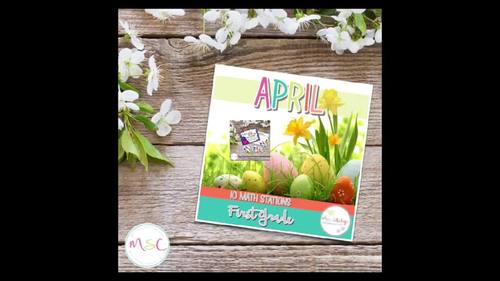 April First Grade Math Centers | Spring Themed | Hands On | TPT