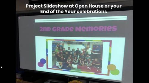 End of the Year Slideshow Template Google Slides PowerPoint