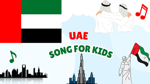 Preview of UAE Song for Kids | United Arab Emirates Country Study Video, MP3 & Lyrics PDF
