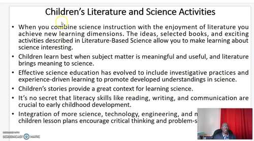 Preview of Children’s Literature and Science Activities