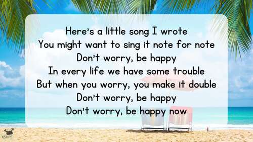 Preview of Music: Don't Worry Be Happy, Vocal Music Education, Choir Concert Song