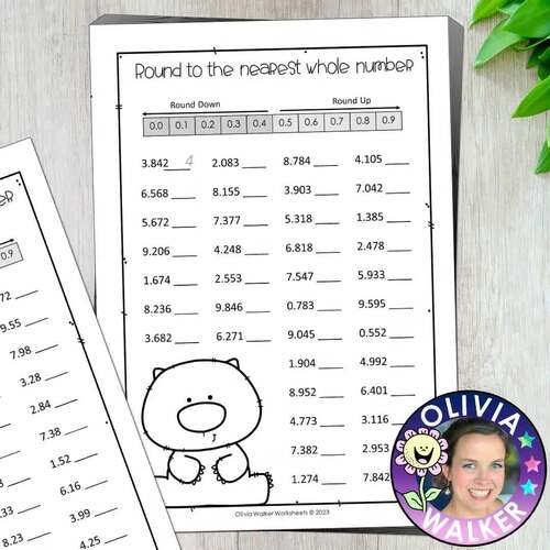 Round decimals with two decimal places to the nearest whole number and to one  decimal place - Master The Curriculum