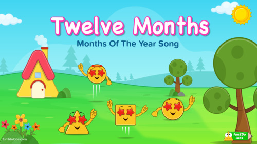 Preview of Month of the Year : Math Song Video 4 for Kids Aged 3 to 6