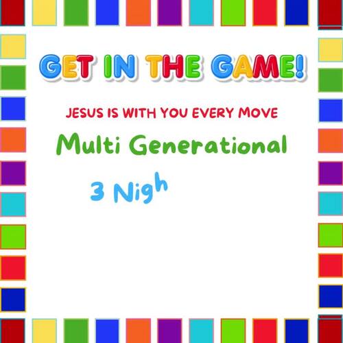 GET IN THE GAME! Multi-Generational Event | Complete 3-Night Church Program