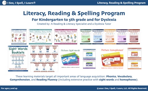 Preview of A comprehensive Reading & Spelling Program for K-5 & dyslexia