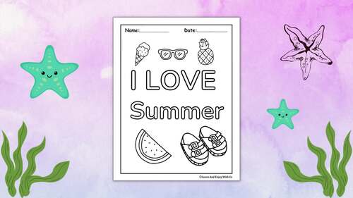 Summer Break Coloring Pages | End Of Year Activities | Summer Activities