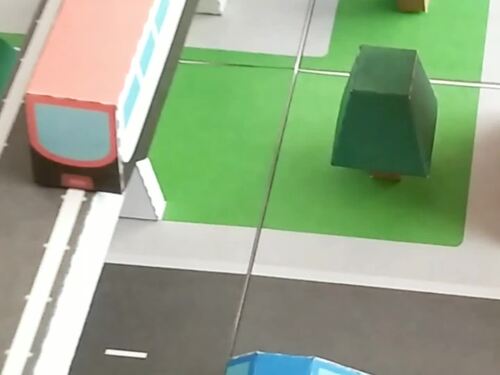 Downtown PDF Printable Templates of Paper Diorama by ixia3d TPT