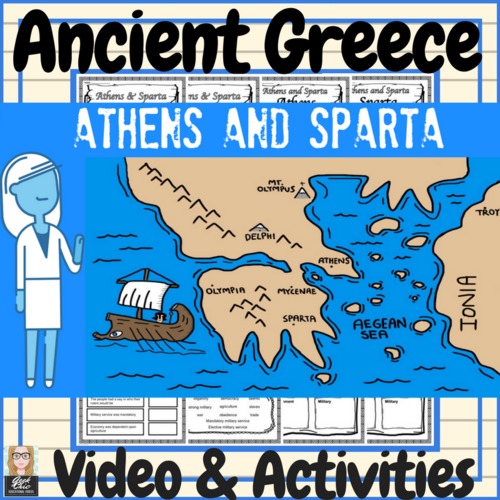 Preview of Ancient Greece Athens & Sparta Video and Activities!