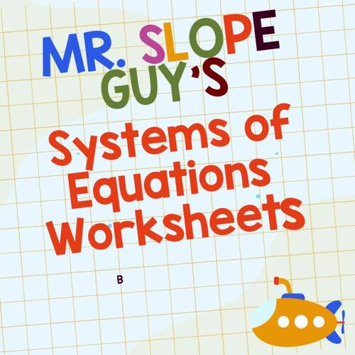 Algebra Systems of Equations Worksheets Activities Bundle for Student ...