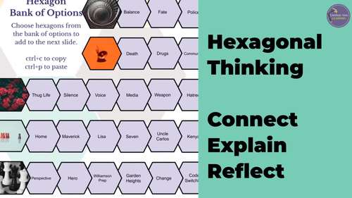 The Lottery Short Story by Shirley Jackson Hexagonal Thinking Activity