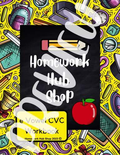e Vowel CVC Workbook or Activity Book by Homework Hub Shop | TPT