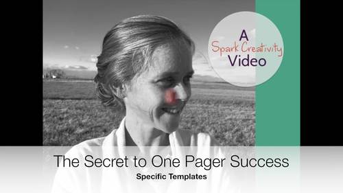 Preview of The Secret to One Pager Success: One Pager Templates