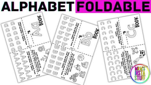 Alphabet Handwriting Letter Formation Foldables by Improving Your Classroom