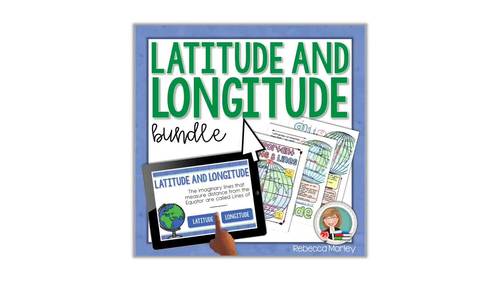 Latitude and Longitude Worksheet and Activity Bundle by Edventures at Home