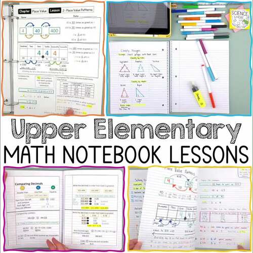 Coordinate Planes & Line Graphs Math Notebook Lessons 5th (PowerPoint & Slides)