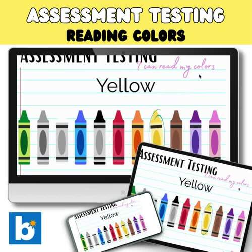 Preschool and Kindergarten Benchmark | Color Review Assessment ...
