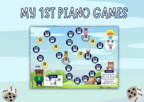 My First Piano Games-Goldilocks & The Three Bears | TPT