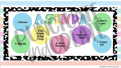 Meet the Teacher Template Google Slides PowerPoint by Punctuate and