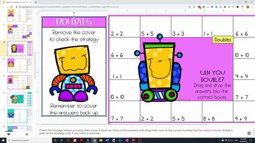 Addition and Subtraction Strategies Digital Games by Teaching Trove