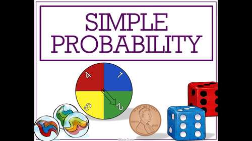 Simple Probability Teaching PowerPoint 7th Grade Math