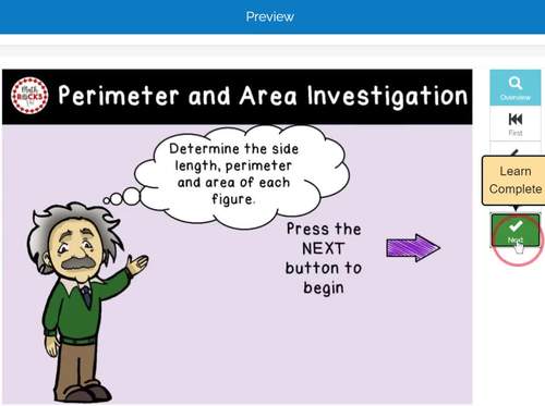 Area & Perimeter Investigation | Boom Cards™ | Linear & Nonlinear | Grade 8