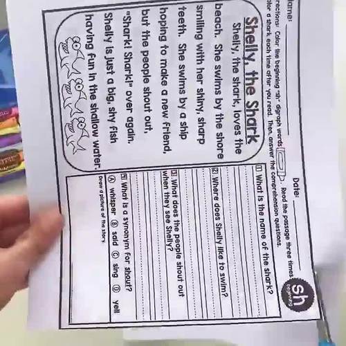 Digraph Phonics Reading Comprehension Passages LEVEL 2 - Distance Learning