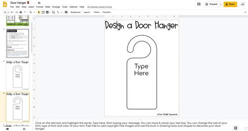 Editable Door Hangers In Google Slides And Powerpoint By The Techie Teacher