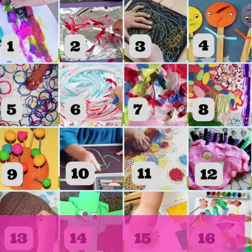 75 Preschool and Kindergarten Process Art Center Ideas by Princess