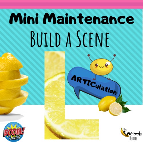 Preview of Build A Scene: Mini Deck for /l/ Articulation (Digital Speech Therapy}