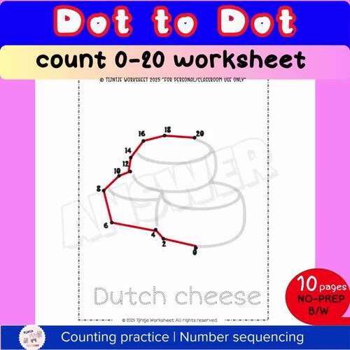 Holiday Connect the Dots - Dot to Dot Skip Counting by 2 Worksheets Set1
