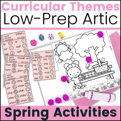 SPRING Themed Artic Activity Pack - Articulation Phonology Apraxia ...