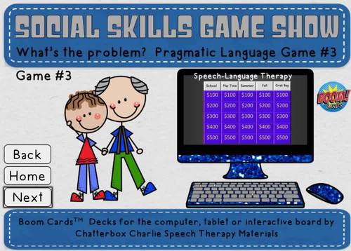 Social Skills Problem Solving Game Show: What's the Problem? Game #3 ...