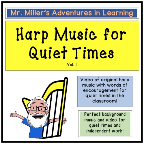 Preview of Harp Music for Quiet Times in the Classroom, Vol. 1
