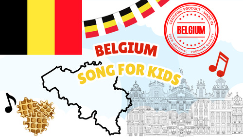 Preview of Belgium Song for Kids | Country Song with Real Videos | MP3 & Lyrics PDF