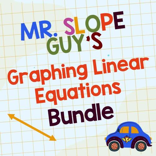 Graphing Linear Equations Worksheets Bundle by Mr Slope Guy TPT