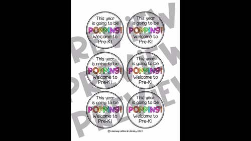 Poppin Back to School Tags Lollipop Treat Tags Meet the Teacher Night ...