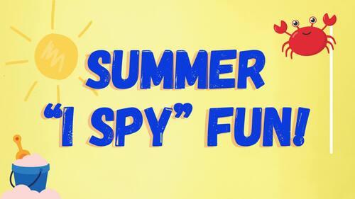 Summer "I SPY" Activities | NO-PREP Search-and-Find Worksheets | Grades K-2