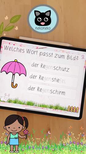 Interaktive Mini-Lesespur | Frühling | Klasse 1 by nekoneko | TpT