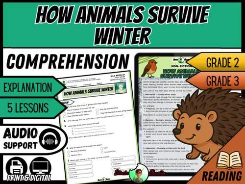How Animals Survive Winter | Reading Comprehension | Grade 2/3 | TPT